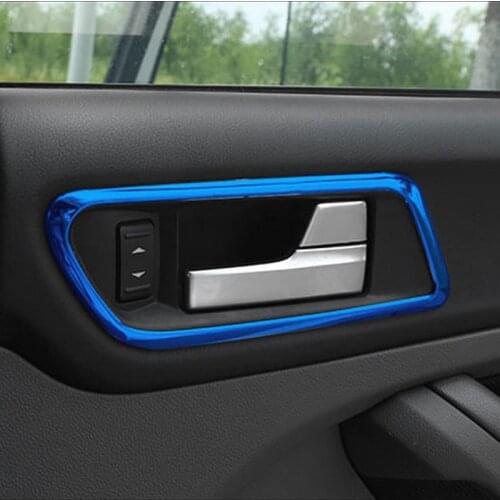SBTMY 4PCS/SET Stainless steel decorating frame in car door for ford focus mk2 2.5 2009-2013