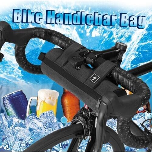 Portable Bike Handlebar Bags Cycling Strap-on Storage Bicycle Top Tube Front Frame Bag Multifunction Accessories Big Capacity
