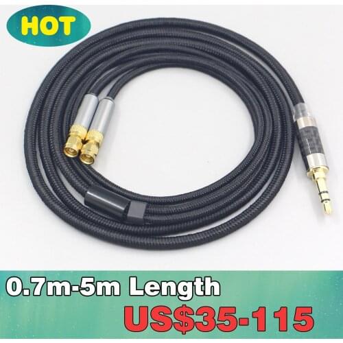 6.5mm XLR 4.4mm Super Soft Headphone Nylon OFC Cable For HiFiMan HE400 HE5 HE6 HE300 HE4 HE500 HE6 Earphone headset LN007546