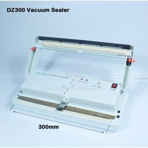 DZ300A Vacuum Sealer Food storage Bag Vacuum Sealing Machine Plastic Pouch Sealer Package Packing Sealer SHENLIN Packaging equip