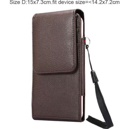 Verticial Rotary Man Belt Clip Strap Leather Mobile Phone Case Pouch For Homtom HT30/HT17 Pro/HT17,THL 2015A/T9 Plus/Knight 1