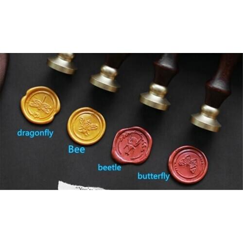 -Wax seal stamp butterfly,Dragonfly sealing wax stamp kit- personalized Invitation Wax Stamp wedding seals stamp Custom Stamp ki