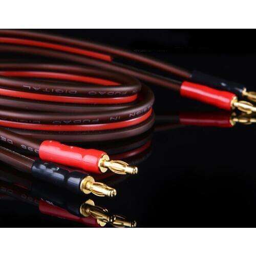 High Quality HiFi Speaker Audio Cable Hi-end Banana Cable Golden Plated Audiophile Wire Line Banana Cable B1 1.5M-30M