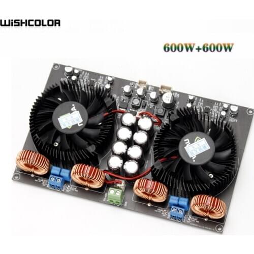 YJ-TPA3255 Digital Power Amplifier Board 600W+600W Class D Amplifier Board 2.0 Amplifier With Fans