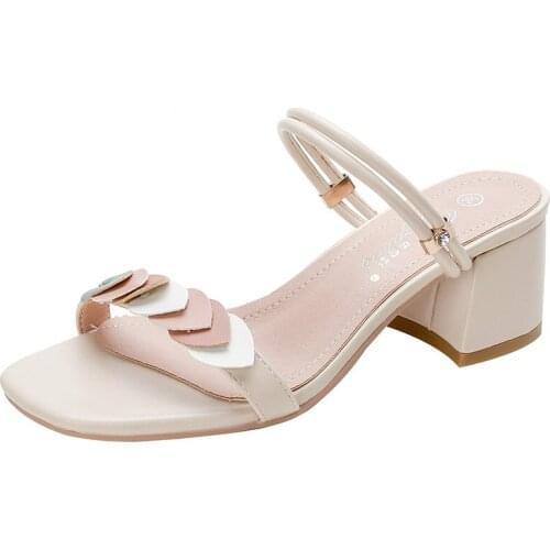 Summer sandals women in 2021, the new soft bottom fashion with fairy air thick with small yards high heels