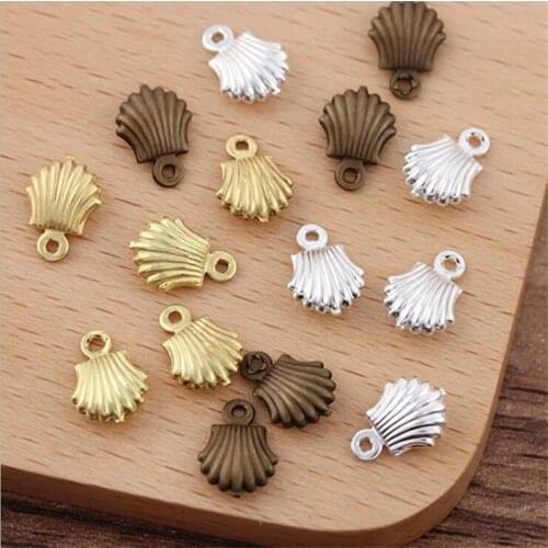 SIXTY TOWFISH 30 pieces DIY Jewelry Accessories Size 7*10mm Copper Materials Flower Slice Charms