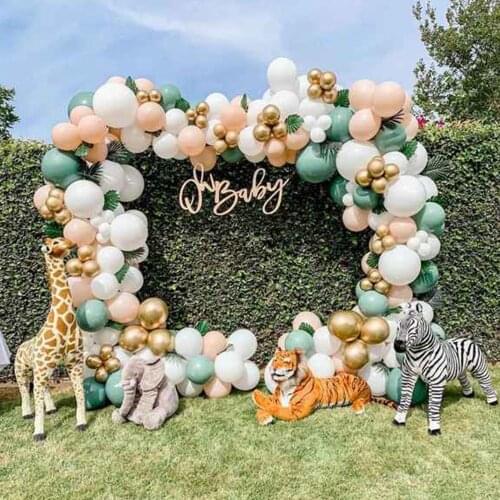 151PCS Animal Leaf Theme Forest Summer Carnival Holiday Party Childrens Birthday Graduation Wedding Decoration Latex Balloon