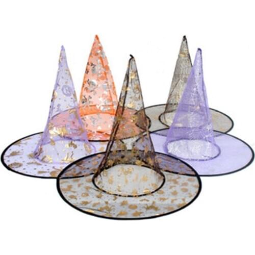 20pcs/lot Witch Cap Party Decorations Halloween Cosplay More Colors