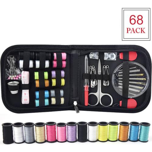68pcs Sewing Kits DIY Multi-function Sewing Box Set for Hand Quilting Needle Thread Stitching Embroidery Sewing Accessories Gift