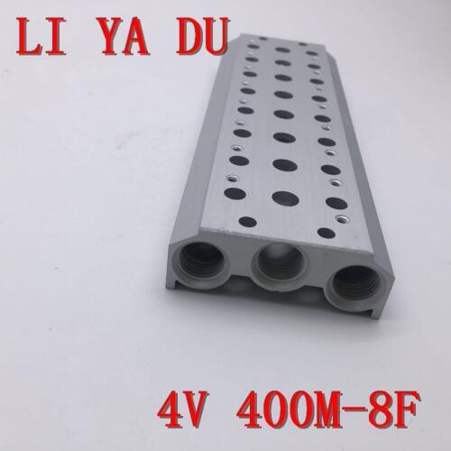 400M-8F 4v410 4v420 4v430 Solenoid valve accessories Electromagnetic valve confluence plate confluence base