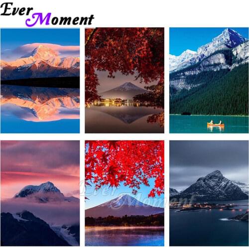 Ever Moment Diamond Painting Nature Scenic Full Square Resin Landscape Beads Art Wall Decoration Paint By Diamonds ASF2215