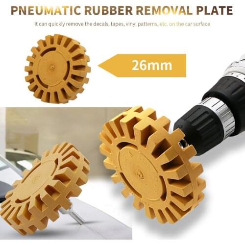 Car Decal Remover Wheel Set - Compatible with Any Drill - Pinstripe Sticker