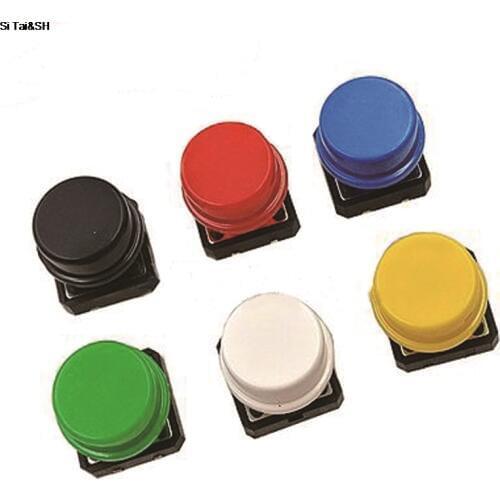 6PCS/lot 12X12MM Big key module Big button module Light touch switch module with hat High level output for arduino usb