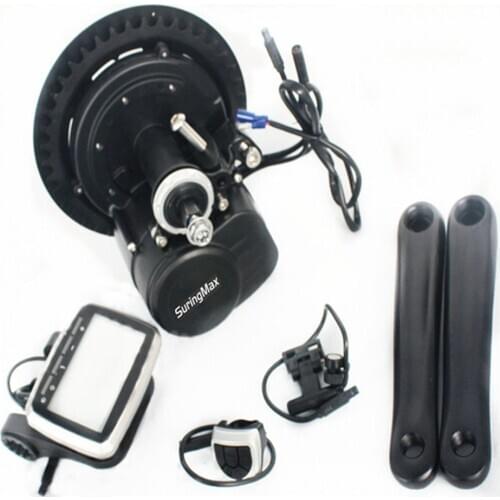 Central drive 48V 350W LCDdisplay electric bicycle mid motor with torque sensor