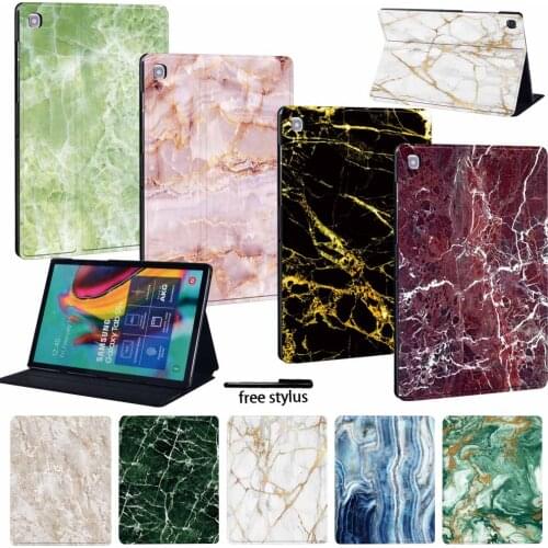 Tablet Case for Samsung Galaxy Tab A7/Tab S6 Lite/Tab A 8/Tab A A6 10.1/Tab A 9.7/Tab S5e Leather Anti-Fall Cover Case + Stylus