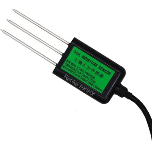 RS485 4-20mA Soil Temperature Humidity EC Sensors Soil Moisture Conductivity Sensor