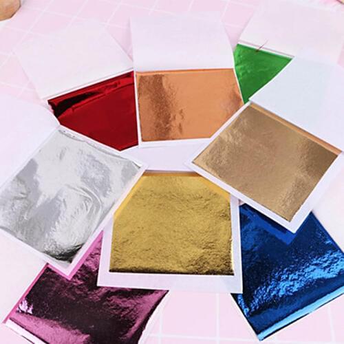 10pcs Gold Silver Epoxy Mold DIY 3D Thin Nail Sticker Foils Resin Mold Mirror Colorful Paper DIY Silicone Mould Filling