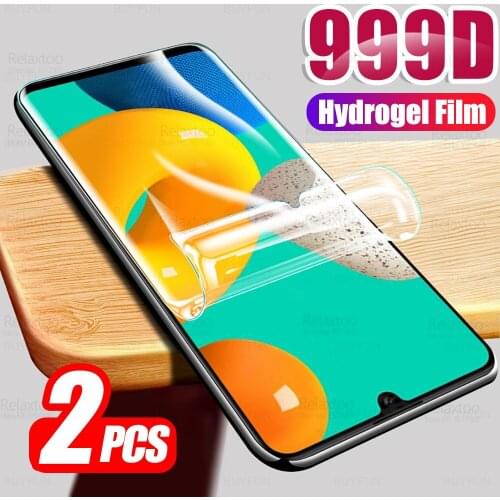 2pcs Hydrogel Soft Film For Samsung Galaxy M32 Sumsung M 32 M325F 6.4" Guard Armor Safety Protective Screen Protector Not Glass