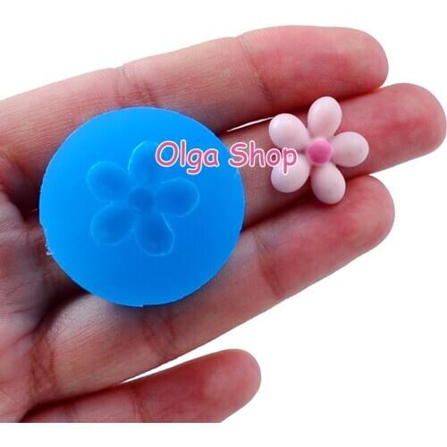 HYL018 17.2mm Flower Silicone Mold Fondant Cake Decoration Candy Resin Clay Earrings Necklace Craft Soap Candle FOOD SAFE