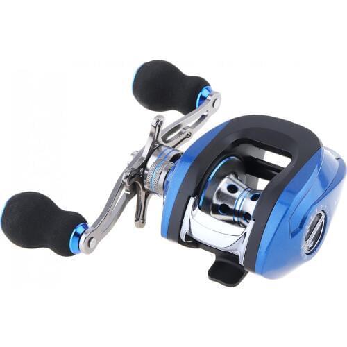 Baitcasting Fishing Reels 17+1BB 6.3:1 Gear Ratio Fishing Bait Casting Reel Braking Force 8KG / 17.6LB with Right Left Hand