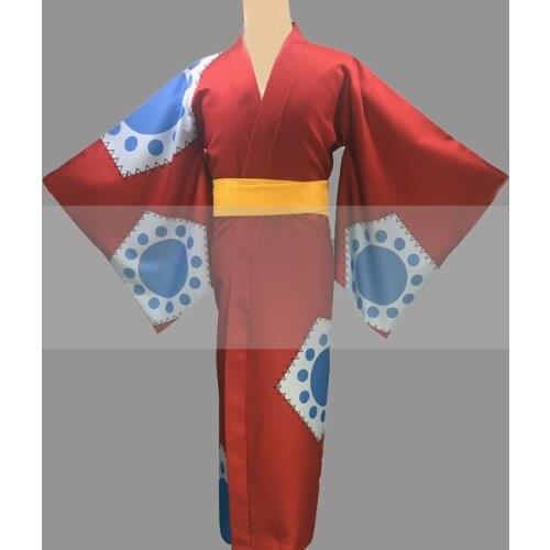 Customize One Piece Luffy Wano Country Arc Cosplay Costume Yukata Outfit