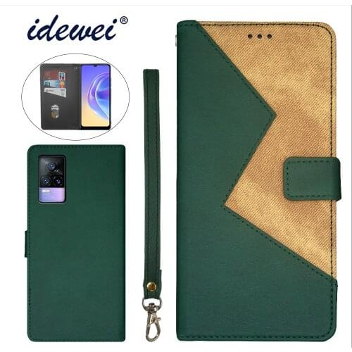 Applicable to Vivo V21e 4G mobile phone case fold bracket function protection leather case phone case funda capa co