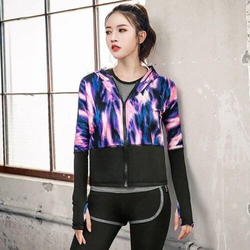 Yoga Crop Top Jacket Gym Running Thin Suit Womens Sports Loose Net Red Quick Clothes Mujer Camisetas