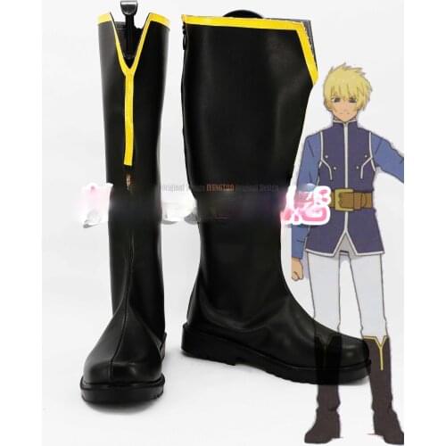 Tales of Vesperia Flynn Scifo Anime Characters Shoe Cosplay Shoes Boots Party Costume Prop