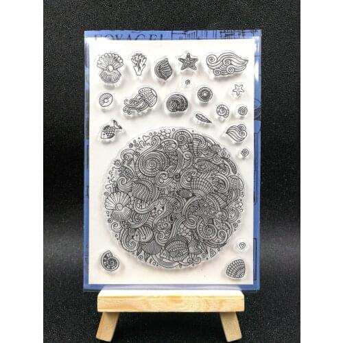 Underwater world backgroundTransparent Clear Silicone Stamp/Seal for DIY scrapbooking/photo album Decorative clear stamp sheets