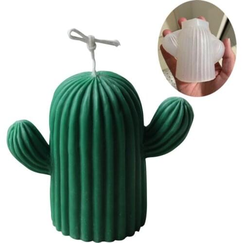 Cute Cactus Candle Mold Silicone Mold Aromatherapy Plaster Handmade Making Kit Soap Crafts Mold Diy Gifts Home Decoration