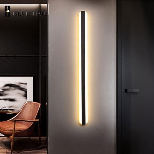 Modern Led Wall Light Black&Gold Metal Sconce Wall Lamp for Living room Bedroom Bedside LIght Corridor Home Light Wall Led Lamp
