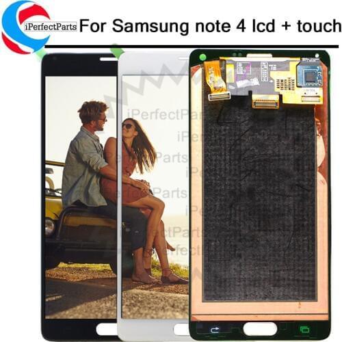 Super AMOLED for Samsung Note 4 N910 N910A N910F Note4 LCD Display Touch Screen Digitizer Assembly 5.7" for Samsung Note 4 lcd