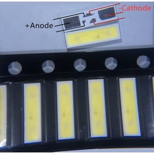 200pcs For NIchia LED LCD Backlight TV Application LED Backlight 1W 6V 7020 Cool white LED LCD TV Backlight TV Application