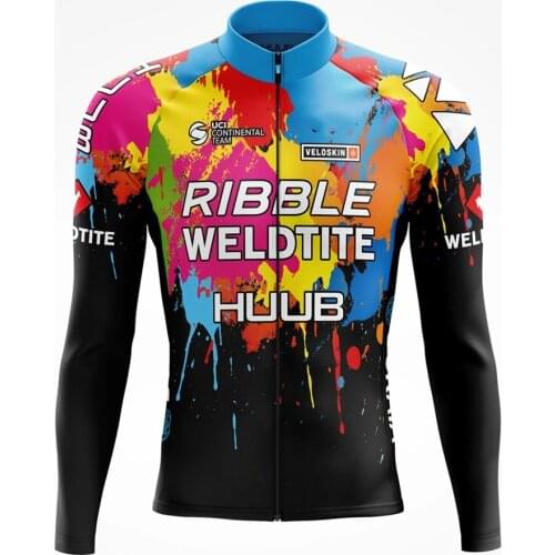 HUUB cycling wear winter warm fleece bike long-sleeved jacket outdoor MTB cycling sports 9D bib pants suit Ropa Ciclismo hombre