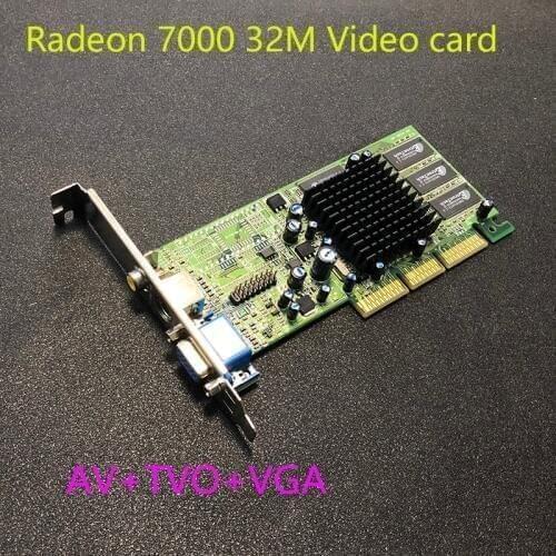 New Sapphire ATI Radeon 7000 32M DDR VGA/TVO/AV AGP Video card R7000 Graphic card