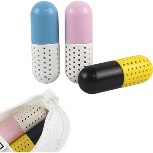 Moisture Absorber Shoes Deodorant Capsule Shaped Desiccant Drawer Shoes Room Carbon Deodorizer Dehumidify Tool Supply