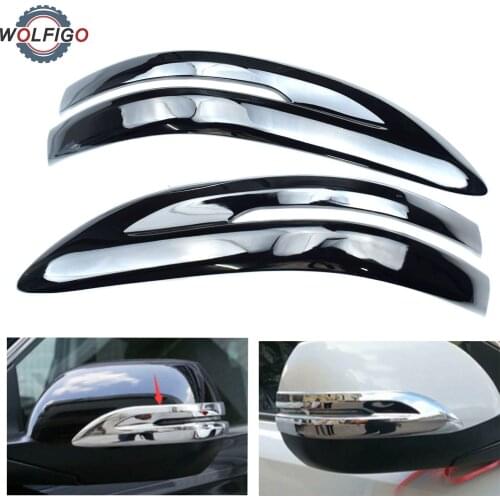 WOLFIGO 2Pcs Durable Chrome Car Rearview Side Mirror Stripe Cover Trim Fit for Honda CR-V CRV 2017 2018 2019 2020 2021 KS119