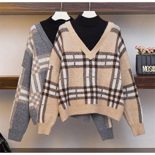 Women Sweater Preppy Style Half Turtleneck Sweater Autumn Winter Warm Knitted Sweater Casual Pullover Plus Size jumper sweter 35