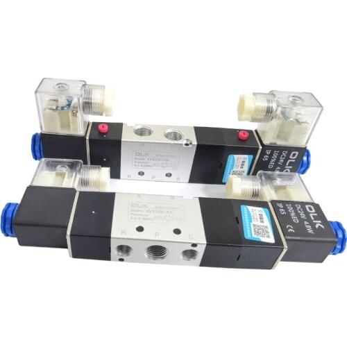 10PCS High Quality 4V230C-08/4V330C-10/4V430C-15 2 Position 5 Port Air Solenoid Valves Pneumatic Control Valve