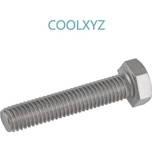 304 stainless steel fine tooth external hexagon screw / bolt m10m12 * 1.0/1.25/1.5 pitch teeth 2PCS