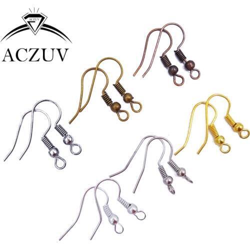 2000pcs Ball and Spring Big Earring Hooks Earwires Earrings Jewelry Findings Accessories BEH001