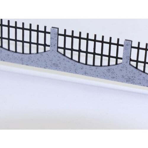 3PCS 34.4cm Model Train Railway Building Fence Railing 1:75 OO Scale New model building kit GY47075 railway modeling