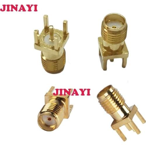 50pcs SMA Female Jack Solder PCB Mount Straight RF Connector