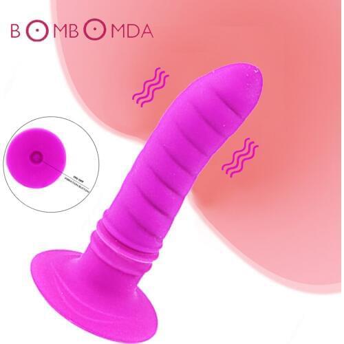 Anal Butt Plug Men 10 Speed Vaginal Dildo Vibrator Silicone Waterproof Suction Cup Adult Anal Sex Toys For Women Sex Products