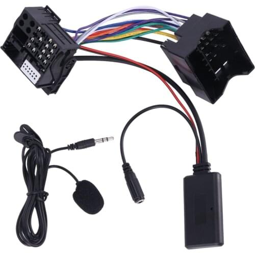 Car AUX o Adapter Cable Bluetooth +MIC for Peugeot 307 308 407 RD4 Radio CD