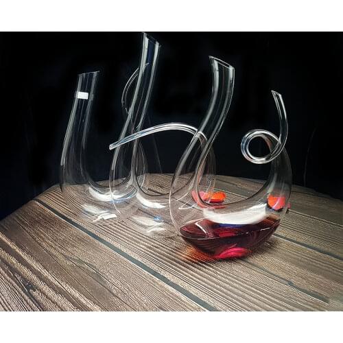 Snail Pot Decanter Set Wine Gift Box 1500ml Crystal High-end Decanter Gift Box Harp Decanter