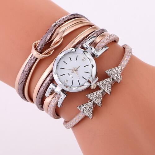 New Arrow triangle fashion women bracelet watch wholesale lady long straps casual dress quartz wrist watches for women