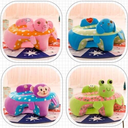 Childrens Cartoon Dining Chair Sofa Board Anti-fall Waist Protection Learn To Sit On Sofa Child Seat Tatami Baby Learn To Sit