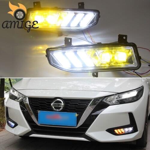 LED DRL Daylights For Nissan X-trail X trail 2017 2018 2019 2020 12V Daytime Running Headlights Decoration Bumper Lamps