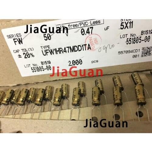 50pcs NEW NICHICON FW 0.47UF 50V 5X11MM 0.47UF/50V audio Electrolytic Capacitor 50V0.47uF filter amplifier 50V 0.47UF